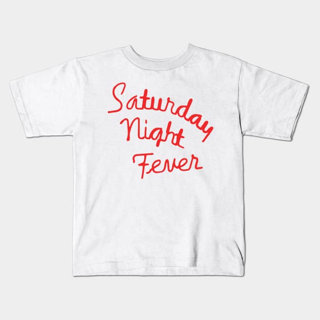 Saturday Night Fever Kids T-Shirt by qqqueiru